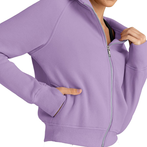 Sweat à capuche zippé personnalisé pour hommes et femmes, en polaire brossée chaude, entièrement zippé, décontracté, pour l'hiver, vente en gros, fabricant pour femmes - Product Image 6