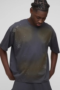 Camiseta oversize de streetwear para hombre, corte holgado, hombros caídos, algodón grueso, informal, para verano, venta al por mayor, proveedor de ropa a granel - Product Image 4