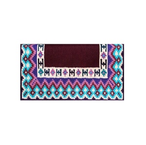Tapis de selle western confortable en polycoton de haute qualité avec rembourrage fin en coton, matériau scintillant Uttar Pradesh pour l'équitation - Product Image 2
