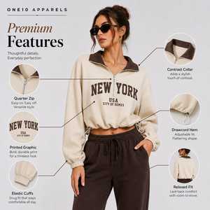 เสื้อครอปผู้หญิงแบบ 2 in 1 ผูกเชือกปิดด้านหน้า - Product Image 4