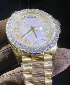 Reloj Mecánico Automático de Acero Inoxidable para Hombre, Estilo Hip Hop, Correa de Cuero, Movimiento ETA, Esfera de 42 mm, Resistente al Agua - Product Image 3