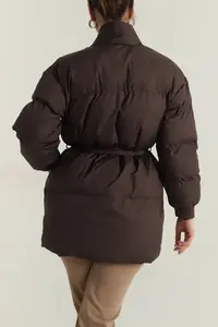 Abrigos Suaves para Mujer, Chaqueta de Invierno Ajustada a la Moda, Chaqueta Acolchada Personalizada, Abrigos para Mujer de Talla Grande - Product Image 3