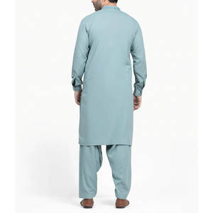 Prix d'usine en gros, nouvelle mode, shalwar kameez traditionnel en coton pour hommes, séchage rapide, best-seller, fabrication sur mesure - Product Image 3