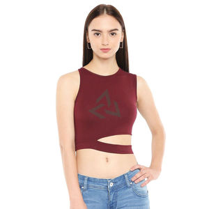 Nouveau Soutien-Gorge de Sport Sans Coutures à Couleur Unie, Coupe Courte, Soutien Moyen, Dos Nu - Product Image 4