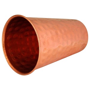 Vaso de Cobre Martillado Ecológico con Tapa, Taza Portátil de Pared Simple para Hogar, Hotel, Fiestas, Decoración de Mesa, Caja de Regalo - Product Image 5