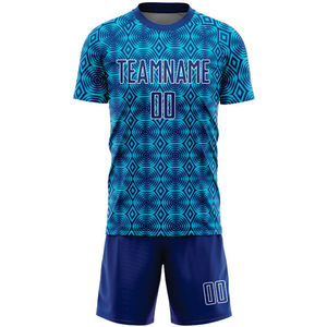 INDEX SPORTSWEAR Conjunto de Camiseta de Fútbol Sublimada Personalizada para Hombre, Manga Corta, Patrón Geométrico, Absorbe la Humedad, Secado Rápido, Adulto - Product Image 2