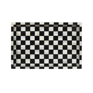 Plateau ottoman en résine arabe inspiré de Noël moderne élégant vert incrustation d'os artistique cadeaux en bois polyvalent ange à la maison - Product Image 2