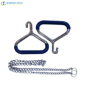 Cadenas de extracción de terneros de acero inoxidable de grado médico con mango doble OB Chain Handle, instrumentos veterinarios para el parto de ganado - Product Image 3