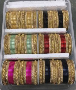 Elegant Handcrafted Ruby Zinc Alloy Stone Work <b>Bangles</b> | Designer Kundan Jewelry for Women for Weddings, Parties & Everyday Wear - Product Image 3