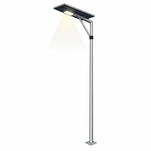 ไฟถนน LED พลังงานแสงอาทิตย์ 24W ตัวเรือนอะลูมิเนียม มาตรฐาน IP66 มุมลำแสง 120 องศา แสงขาว 6000K พร้อมรีโมทคอนโทรล ติดตั้งบนผนัง ได้รับการรับรองมาตรฐาน CE - Product Image 1
