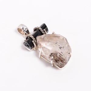 Colgantes Solitarios Clásicos Antiguos de Plata de Ley 925 con Piedras Preciosas Naturales - Joyería Hecha a Mano para Regalos - Product Image 2