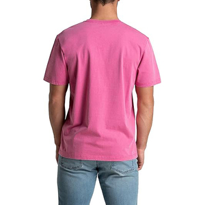 Men's Red Short Sleeve T-<b>Shirt</b> 100% Cotton Regular Fit O-Neck Casual Solid Color Jersey Knitted Blank Design - Product Image 6