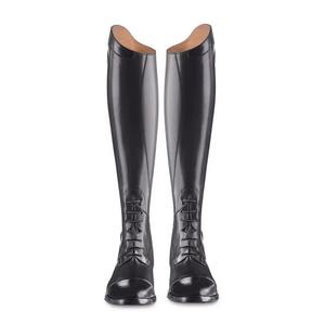 Botas de equitación de cuero genuino de alta calidad, mini chaps para montar a caballo, botines de equitación. - Product Image 1