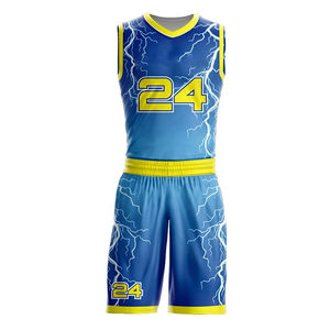 Conjunto de Uniforme de Baloncesto Personalizado, Transpirable, Antibacterial, de Secado Rápido, con Protección UV, Talla Grande, OEM - Product Image 6