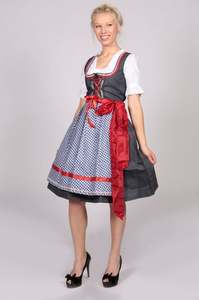 Vestido tradicional bávaro Dirndl, traje tradicional alemán para Oktoberfest, disfraz folclórico alpino para mujer - Product Image 2
