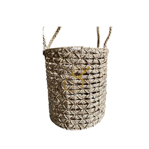 Panier de rangement pour linge/jouets en jacinthe d'eau fait main - Product Image 2
