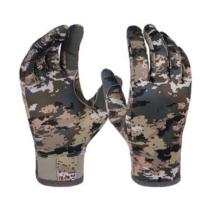 Guantes de caza para clima frío con forro térmico, impermeables, camuflaje, venta al por mayor - Product Image 3