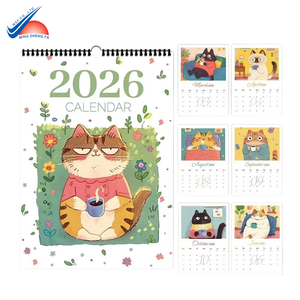 Calendrier de table personnalisé en gros avec reliure spirale - Product Image 4