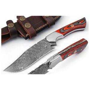 Beautiful Handmade Damascus Steel Fixed Blade Multi-Knife High Quality Hunting Camping Skinner Knife OEM Utility Knife - Product Image 2
