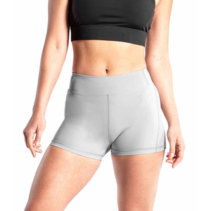 Shorts de compression pour femmes, taille haute, respirants, coupe-vent, séchage rapide 4 directions, personnalisables en polyester/spandex, OEM - Product Image 2