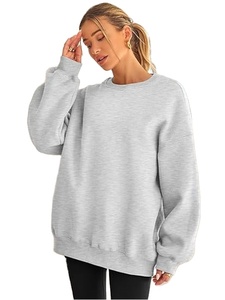 Sweatshirts surdimensionnés pour femmes Hoodies Fleece Crewneck Sweaters Casual Tops Comfy Fall Fashion Outfits Winter Clothes - Product Image 2