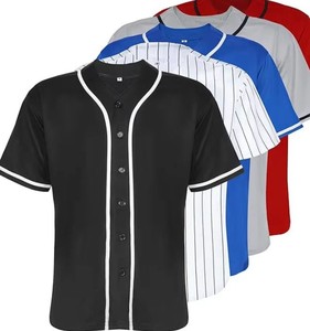 Maillots de baseball personnalisés pour enfants en polyester/coton, manches courtes, unis, pour garçons et filles - Product Image 4