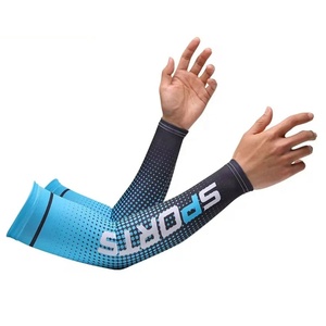Sublimated <b>Arm</b> <b>Sleeve</b> <b>Compression</b> UV Protection Elastic Custom Logo Sublimation Sports Cooling Cycling Basketball Wholesale OEM - Product Image 4