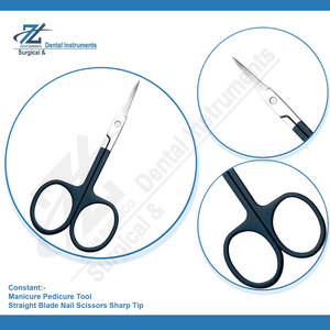 Outil de manucure et pédicure, ciseaux à ongles en acier inoxydable, lame droite, ciseaux à ongles à pointe acérée, coupe-ongles, outils de soins des ongles - Product Image 6