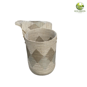 Cesta de algas marinas ECO GREEN, bolsas de almacenamiento flexibles de algas marinas, organizador/almacenamiento de algas marinas, hecho a mano, rectangular - Product Image 6