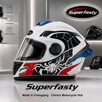 Nuevo Casco Integral de Motocicleta ABS de Buena Calidad a Precio Económico con Cierre Rápido y Ventilación, Personalizable y Económico