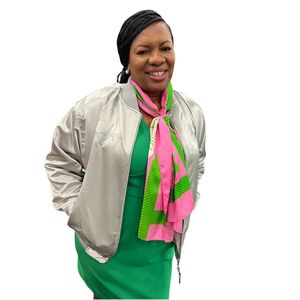 Silver Satin <b>Jacket</b> Women Bomber Style Lightweight Fashion Outerwear Elegant Casual <b>Jacket</b> with Smooth Shiny Finish - Product Image 3