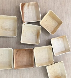 Square Palm Leaf <b>Disposable</b> <b>Plates</b> Modern Takeaway Eco-Friendly Natural Compostable Set - Product Image 2