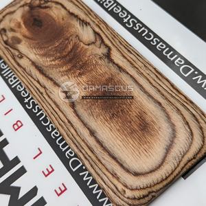 Premium Natural Brown Dollar <b>Sheet</b> Knife Handle Scales Durable <b>Laminated</b> Birch Wood Resin Blanks for Custom Knifemaking - Product Image 2