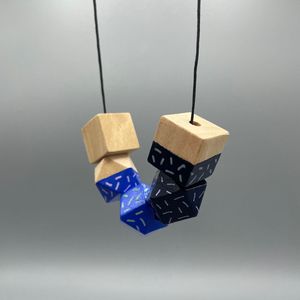 สร้อยคอจี้งานฝีมือสไตล์ชาติพันธุ์สำหรับผู้หญิง ทำจากไม้ไผ่ - Product Image 3