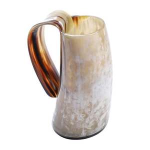 Personalized High Quality Natural Ox Horn Cup Real Buffalo Horn Viking Religious Angel Rustic Eco-Friendly Handmade Drinking Mug - Product Image 3