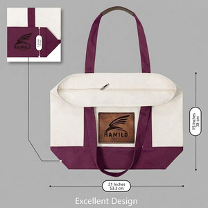 Sac fourre-tout en toile personnalisé, meilleur design 2026, avec logo numérique/soie/thermique/broderie, sac promotionnel pour cadeaux d'entreprise, taille personnalisable - Product Image 6