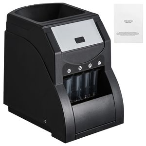 เครื่องคัดแยกเหรียญดอลลาร์สหรัฐฯ ทำจากพลาสติก คัดแยกได้ 230 เหรียญ/นาที  สำหรับเหรียญ 1/5/10/25 เซ็นต์ พร้อมเครื่องห่อเหรียญ - Product Image 1