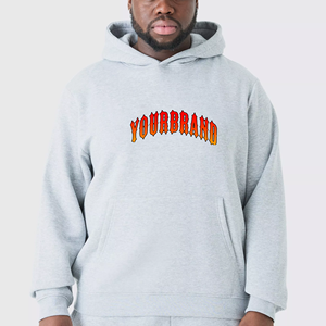 Sweat-shirts et sweats à capuche en coton pour hommes, avec logo personnalisé brodé, ensemble OEM, pantalons de survêtement unisexes à capuche, sweat-shirt uni, motif uni - Product Image 4