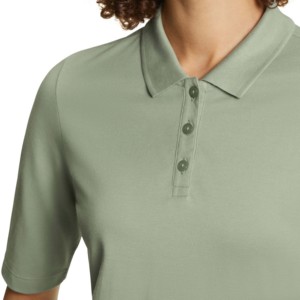 Camiseta de Manga Corta para Mujer, Color Verde Oliva, 100% Algodón, Tejido de Punto, Cierre Frontal Sólido, Estilo Casual, Transpirable, Ecológica, de Secado Rápido - Product Image 3