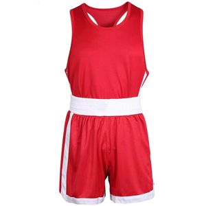Best Selling Hot Sale Boxing Uniform Kit 100% Polyester High Quality Quick Dry Breathable Custom Size Unisex Adult Boxing - Product Image 6