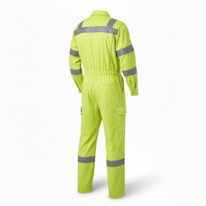 Overoles de Seguridad de Alta Visibilidad, Unisex, Transpirables, de Algodón y Poliéster, Fluorescentes, Resistentes al Polvo y al Viento - Product Image 3