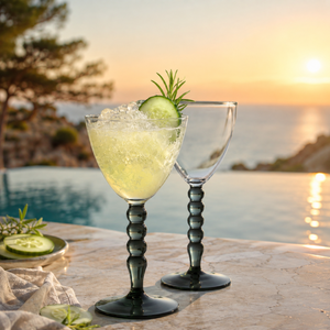 Verres à cocktail colorés en borosilicate faits à la main de 320 ml, sans plomb, coupe Martini, verrerie de bar réutilisable en gros - Product Image 5