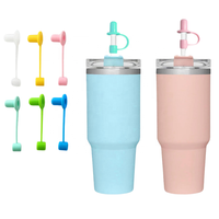 Capuchons et protections réutilisables en silicone pour pailles – Accessoires de bar – Protège-pointes de pailles