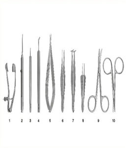 Ensemble d'instruments chirurgicaux de précision pour excision dermique, 14 pièces, en acier inoxydable, manuels, réutilisables, pour usage clinique - Product Image 2