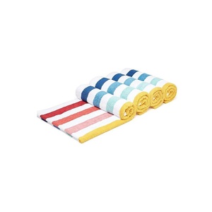 Serviettes de Spa de Luxe en Coton Bio 100% Personnalisées, Serviettes de Bain, de Mains et de Visage en Tissu Éponge Tricoté Color Block, Serviettes Absorbantes Jetables - Product Image 2