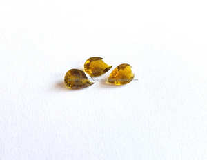 คริสตัลทัวร์มาลีนธรรมชาติสีเหลืองตัดจี้ต่างหูแหวนรักษามีสีชมพูสีเขียวอัญมณีหลวม - Product Image 2