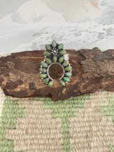 Naja Style Kingman Turquoise <b>Ring</b> in Sterling Silver <b>Adjustable</b> Handmade Southwest Jewelry for Women - Product Image 4