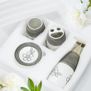 Ensemble de salle de bain au design élégant en marbre pour les célébrations, la décoration intérieure, la présentation sur coiffeuse et les cadeaux pour occasions spéciales, provenant d'Inde - Product Image 4