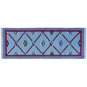 Designer Inspired Cotton <b>Runner</b> Rug <b>for</b> Calm Yoga Practice and Kitchen Routines Set 029 - Product Image 1