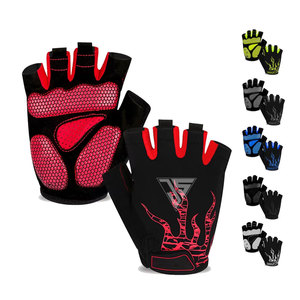 Guantes de ciclismo personalizados de medio dedo para motocross, guantes de carreras para motocicleta, guantes de verano para BMX, MTB, DH, para hombre - Product Image 1
